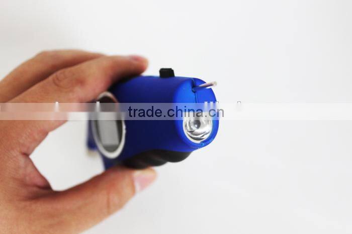 2014 New 5 in 1 Hand held 200 psi backlight digital tire pressure gauge for testing car with digital tread ruler of 15mm