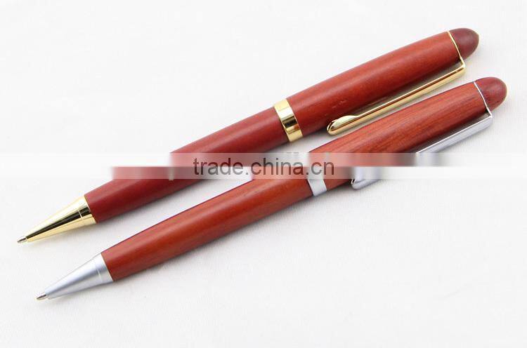 high-end advertising metal wooden ball pen