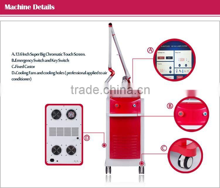 Best-selling nd yag laser pigment removal machine