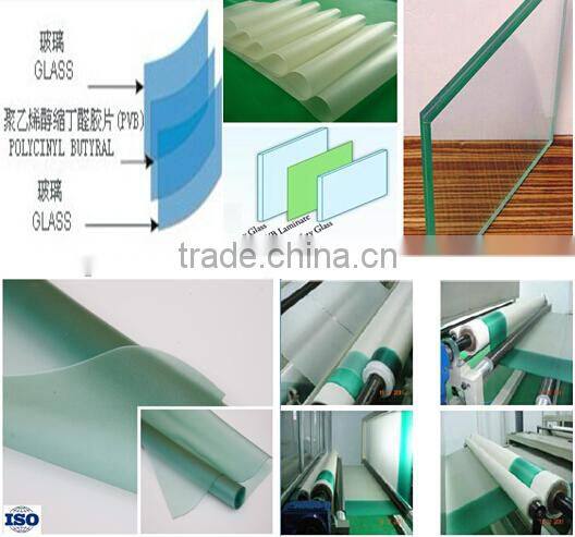 clear pvb film 0.38mm/0.76mm for laminated safety glass