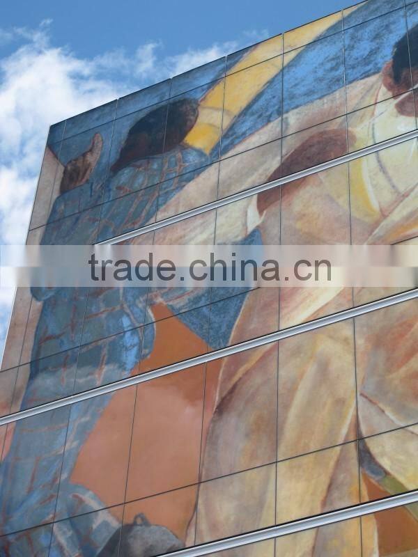 Decorative Painted Glass Tempered Glass Wall Art Panels