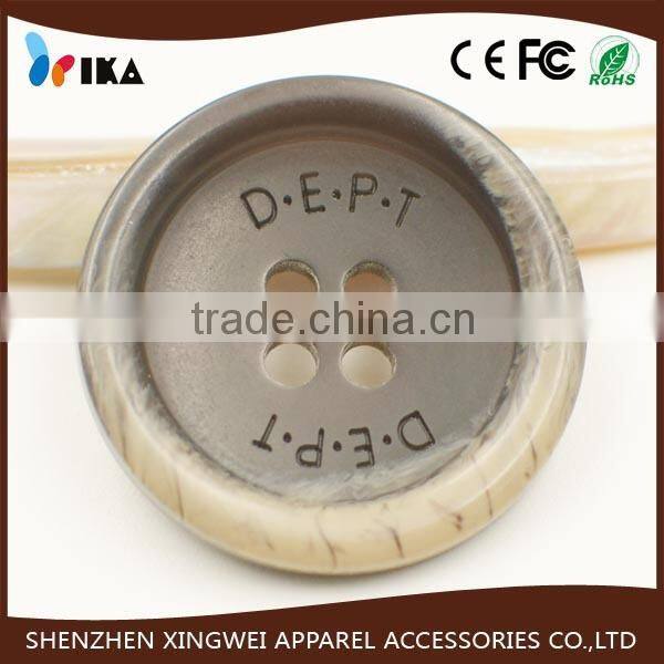 exquisite workmanship 4 holes resin fancy button for coat