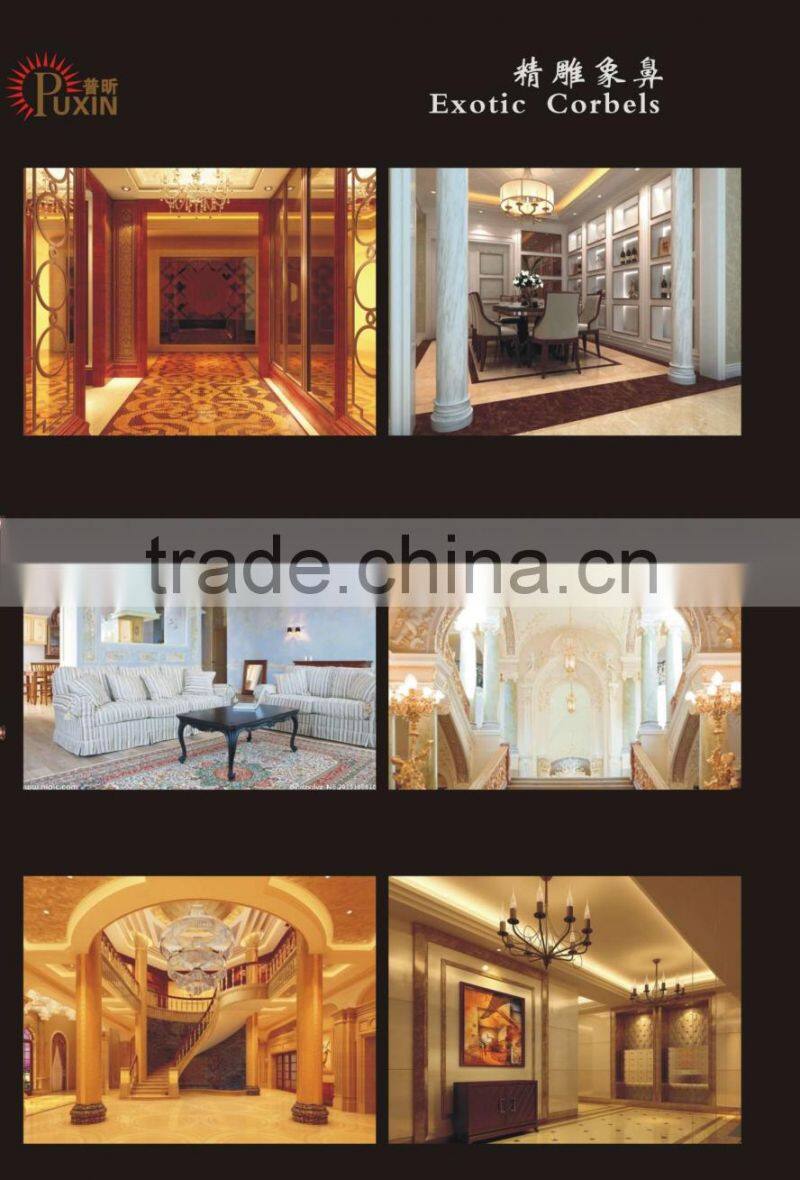 FR8821 PU Exotic Corbels / Building Decoration material/ White European PU Exotic Corbels