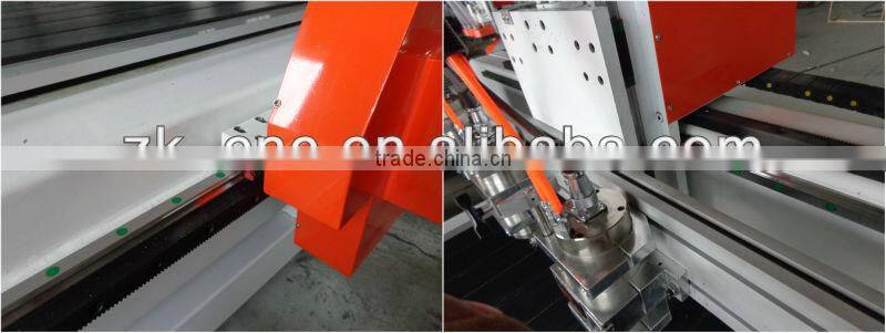 4 Axis 4 Spindles CNC Engraver Router for Flat & Cylinder Material 1300*2500mm ZK-1325-4