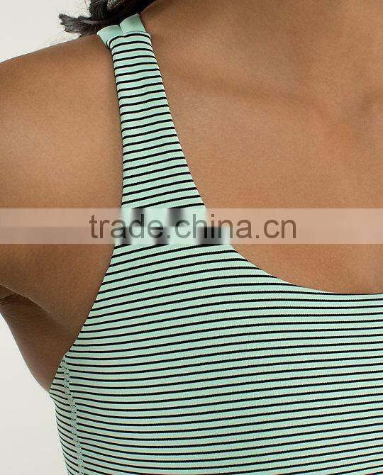 custom 88% nylon 12% spandex tight womens wholesale tank top