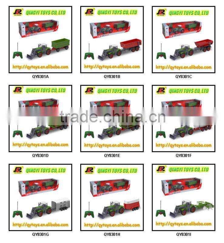 HOT!1:28 6CH RC Plastic Farm Toy Tractors with good quality and licensed