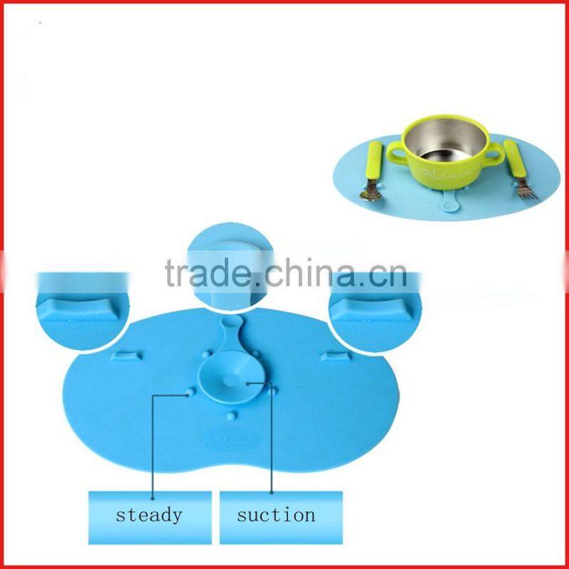 Baby training dinner suctio bowl on table