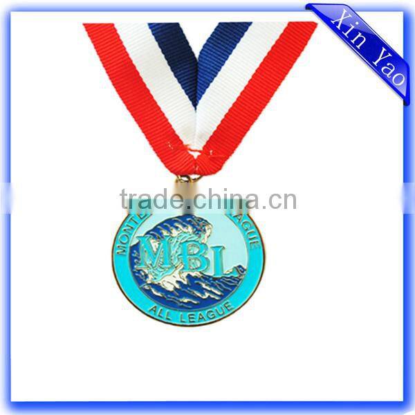 Wholesale Custom design metal gold enamel religious medal