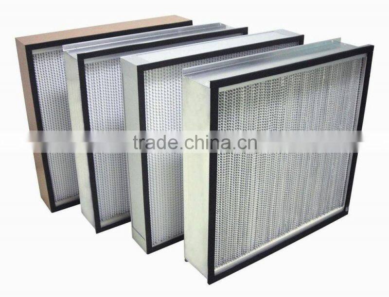 alumnum sheet frame hepa box filters