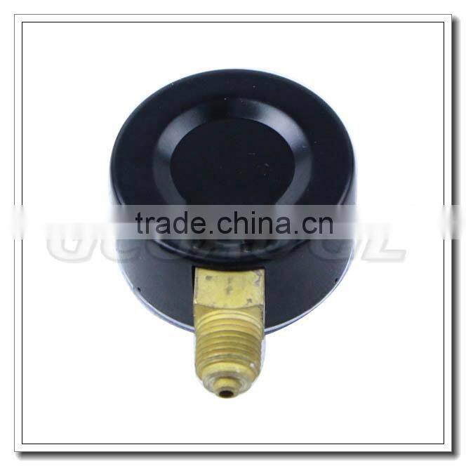 High quality black steel bourdon tube low air pressure gauge