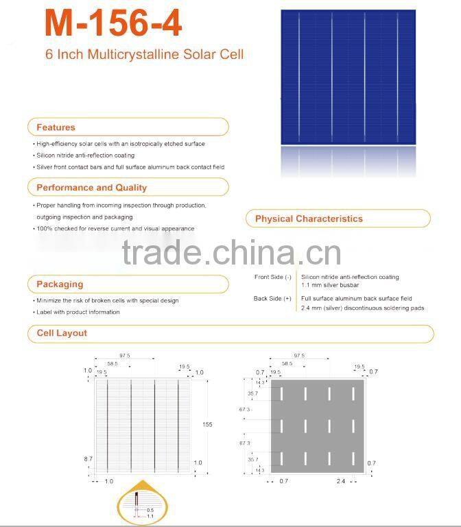 Taiwan solar cells 4BB poly cells