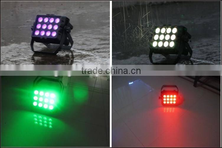 Rechargeable battery power IP65 12pcs 6in1 Wireless dmx outdoor waterproof led par light