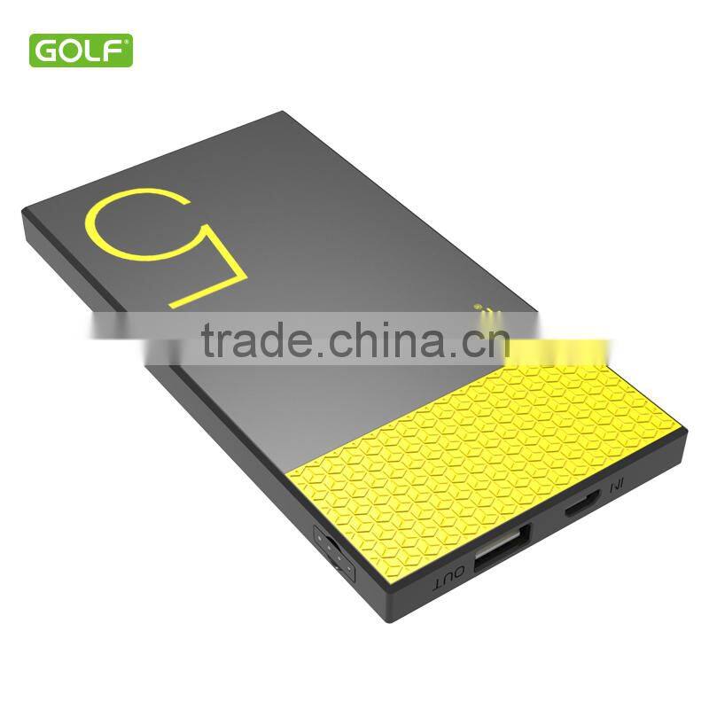 2016 china best selling portable battery charger 5000mah power bank for smartphone