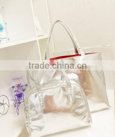 Gold and silver shopping bag