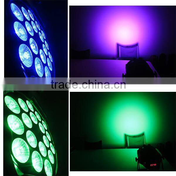 2016 new product 7pcs10w led plastic par light RGBW flat PAR light high-brightness led light