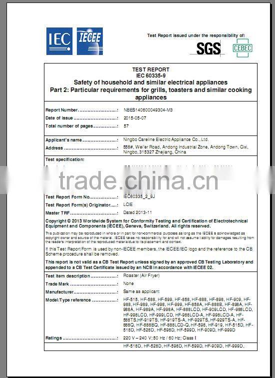 Digital Control Low Fat 3.2l Capacity Air Fryer