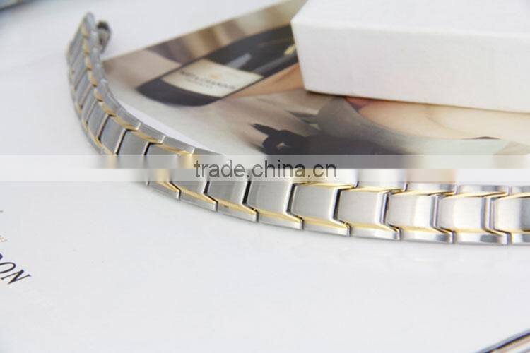 Hot sale fashion cool jewelry with energy elements stainless steel magnetic bracelets for women