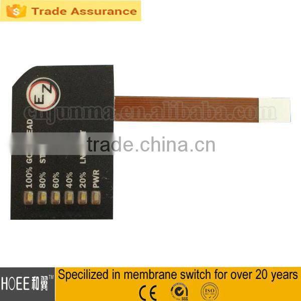 china professional flat membrane switches custom keyboard