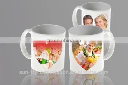 Heart Shape Color Changing Mug/ Color changing mug/ Colorful mug for promotion/ Designed Mug