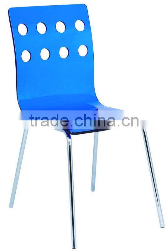 chromed dining chair