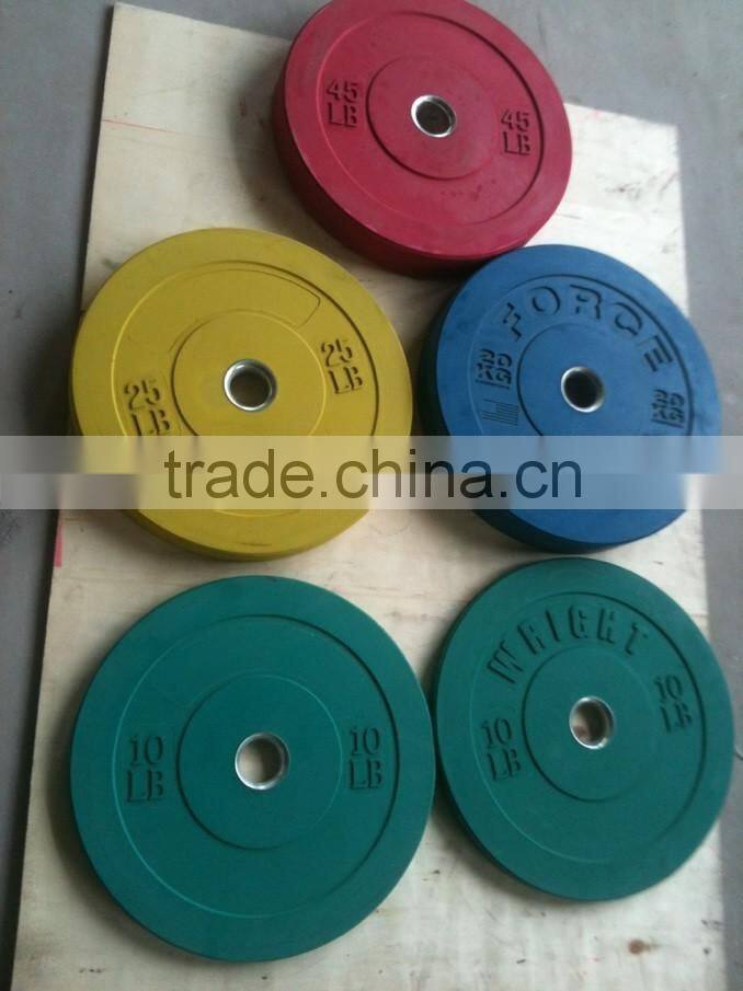 Bumper plates crossfit training,rubber bumper plate