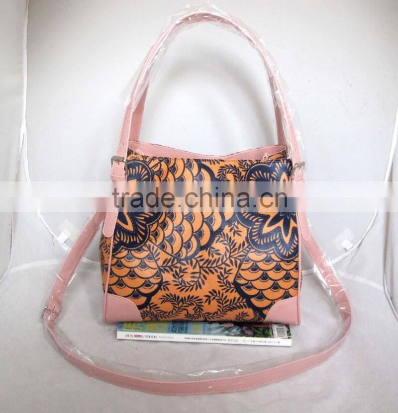 custom made African ankara wax fabric style for woman square shoulder bag