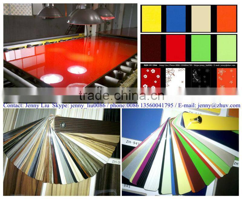 ZHUV Glossy E1 MDF Board For Furniture Doors