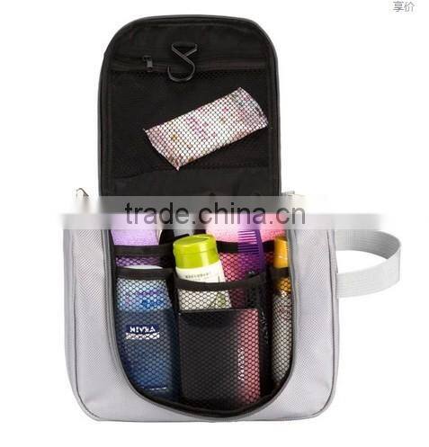 New style Women&Man fashion functional portable hanging folding travel cosmetic bags,toiletry bag with hook