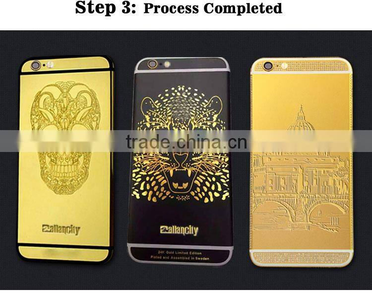 Real genuine leather for iphone 6s cover luxury custom