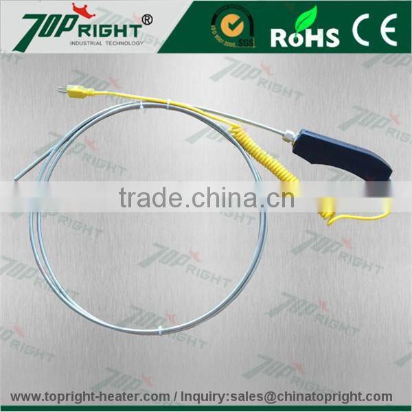 high temperature portable k type thermocouple with digital thermometer with handle