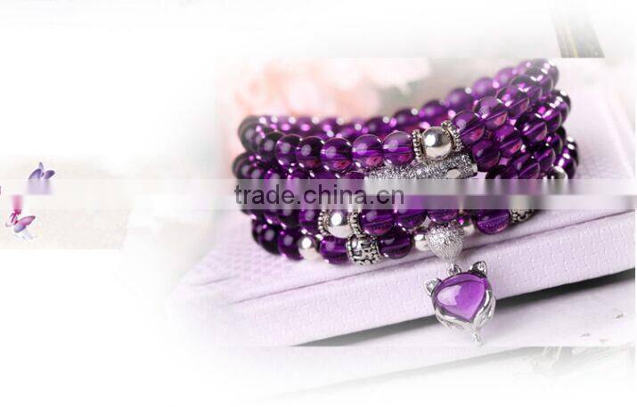 Amethystsmall beaded stretch bracelet ,spiritual bead bracelet