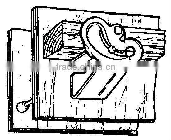 steel hardware Jahn A bracket for plywood system i concrete building