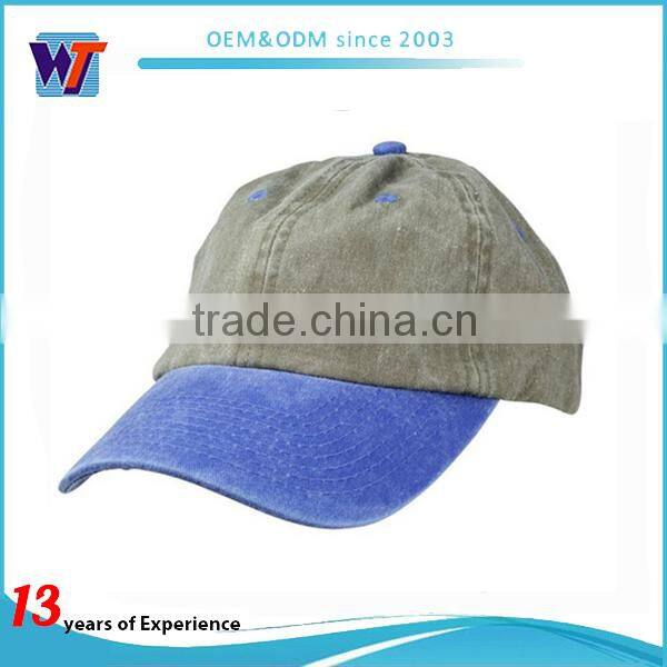High quality washed cotton twill vintage cap