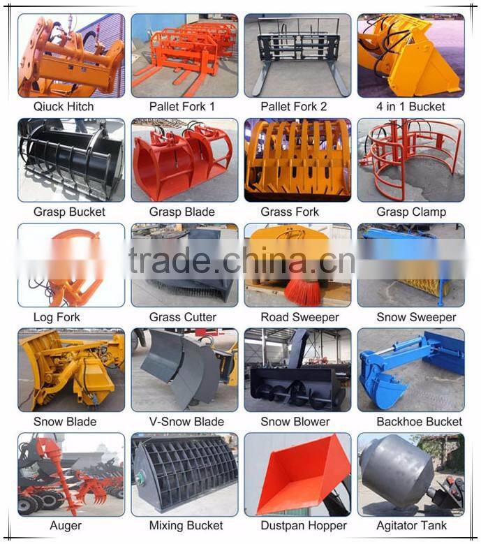 hydraulic truck mini scoop loader with screening bucket