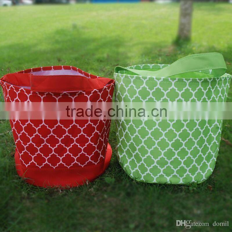 Wholesale Boutique Easter Basket Quatrefoil Polyester gift basket