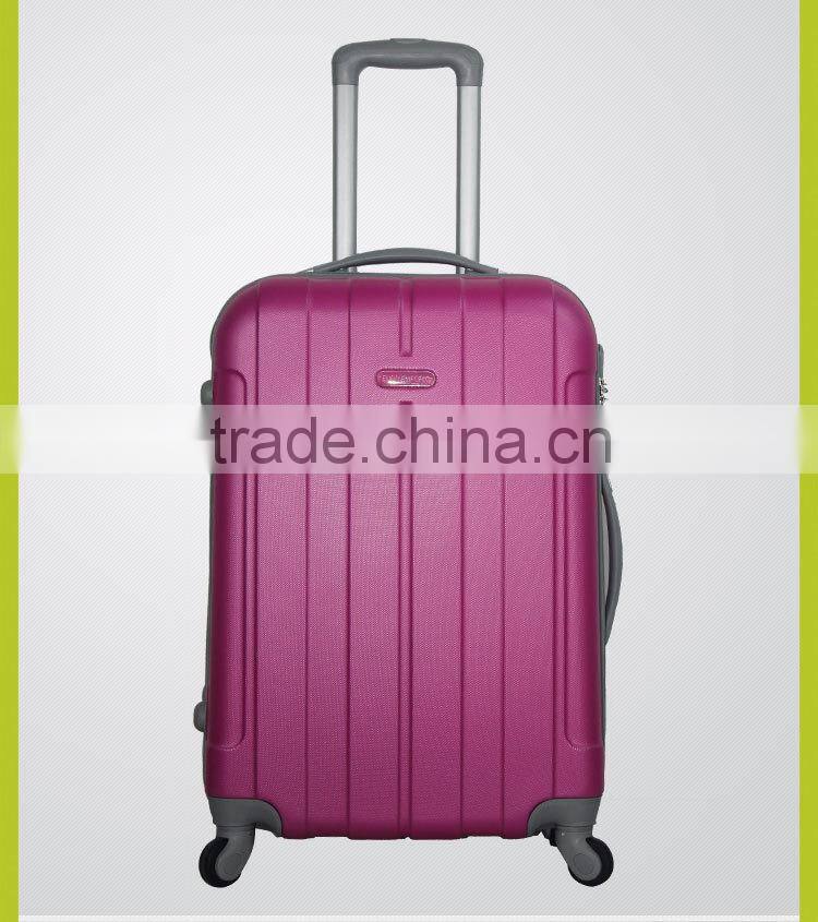 2016 Newest Bright color hard shell spinner abs travel Luggage factory