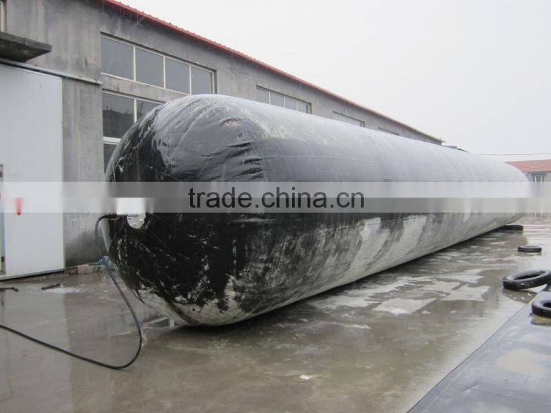 Air-filled rubber airbag for boat salvage