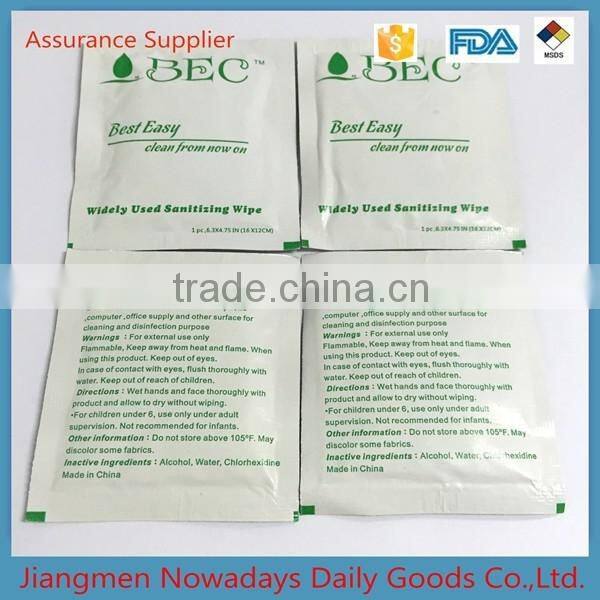 2015 New Design custom wet wipes