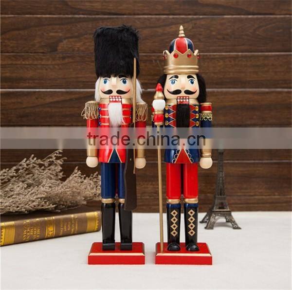 wholesale wooden soldier nutcracker type christmas gift