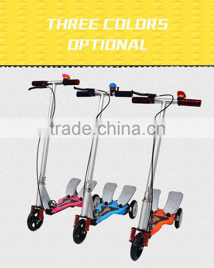2016 brand new 3 wheel kids pedal scooter / children or adult kick scooter