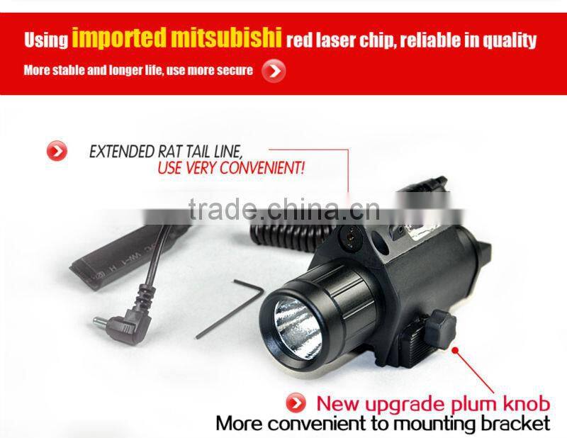 High Power Red laser gun sight with LED Flashlight