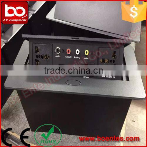 Customized Pop Up Desktop Socket with Audio Video for Indonesian Market