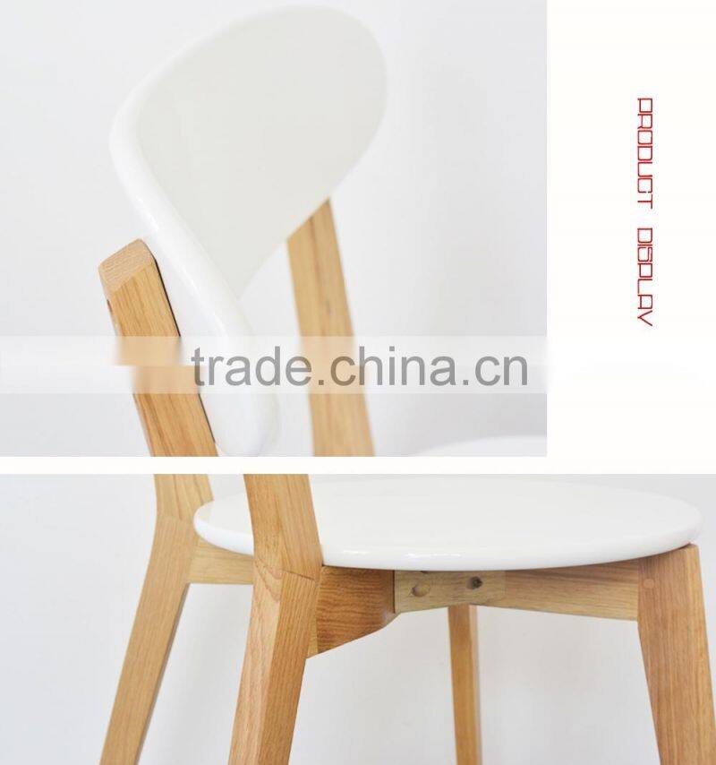 Good Quality White Solid Wood Dining Chair