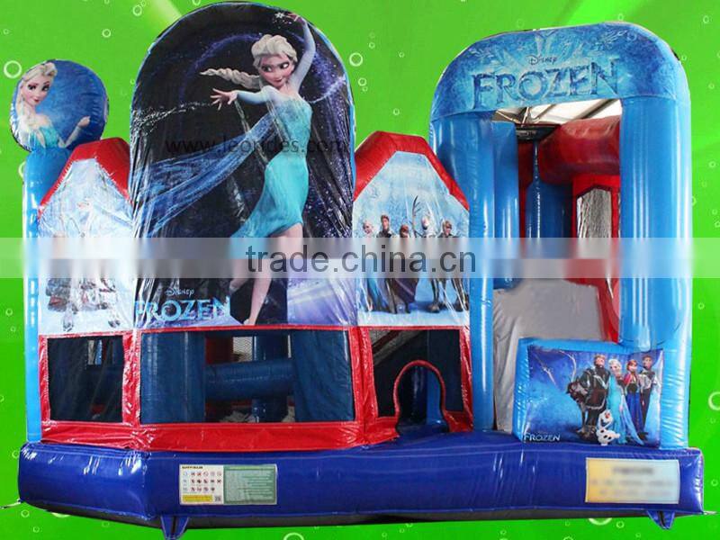 Inflatable Frozen Bouncy Castle 5 In 1 Combo