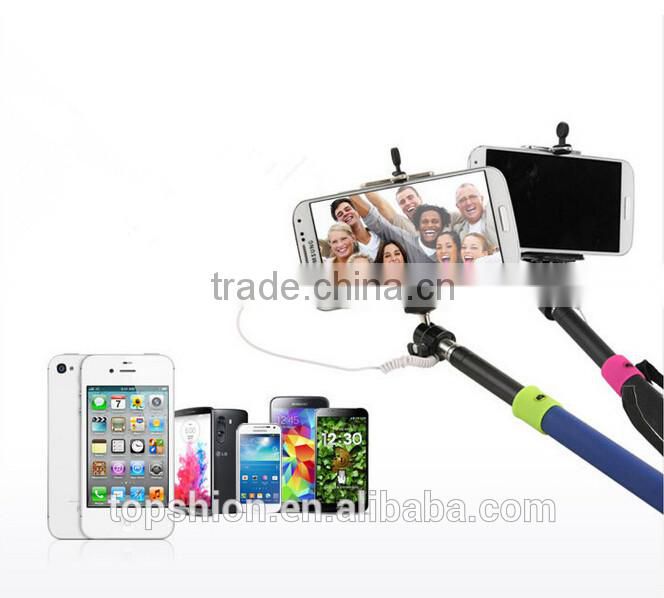 brand new lightweight monopod, wired 3.5mm audio cable handheld monopad, wholesale