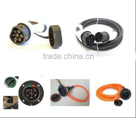 Khons IEC62196 female plug&male socket/16A type 2 ev charging for car side