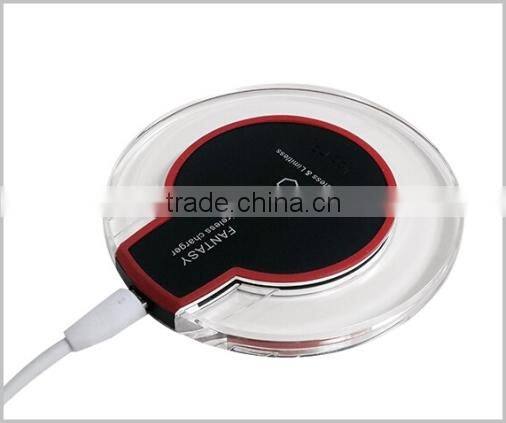 Promotional wireless phone charger ! Mobile Phone qi wireless charger receiver with 60" Micro USB charging cable