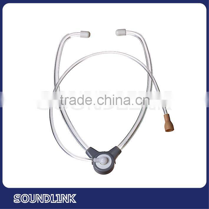 Reusable earmold and hearing aid tube test plastic stethoclips