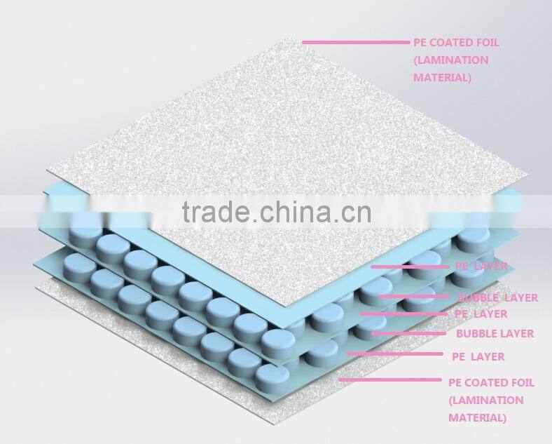2015 ztech Hot Sale Protective Packing 7 layers Air Bubble Film Wrap Machine