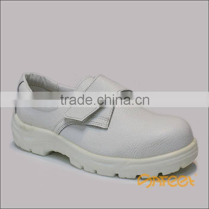 Combination spat and metatarsal protection welder safety boots with steel toe, lady safety boots, slip on work boot SA-6118